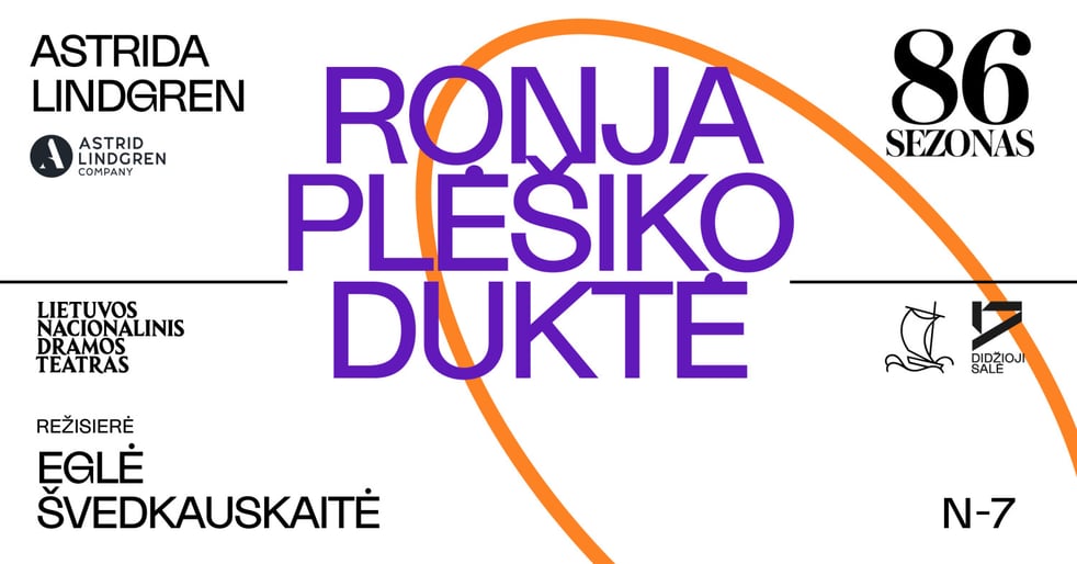 PREMJERA. Astrid Lindgren. RONJA PLĖŠIKO DUKTĖ, rež. Eglė ŠVEDKAUSKAITĖ