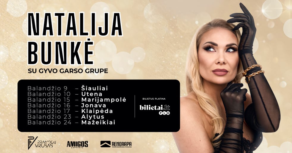 Natalija Bunkė su gyvo garso grupe | Alytus
