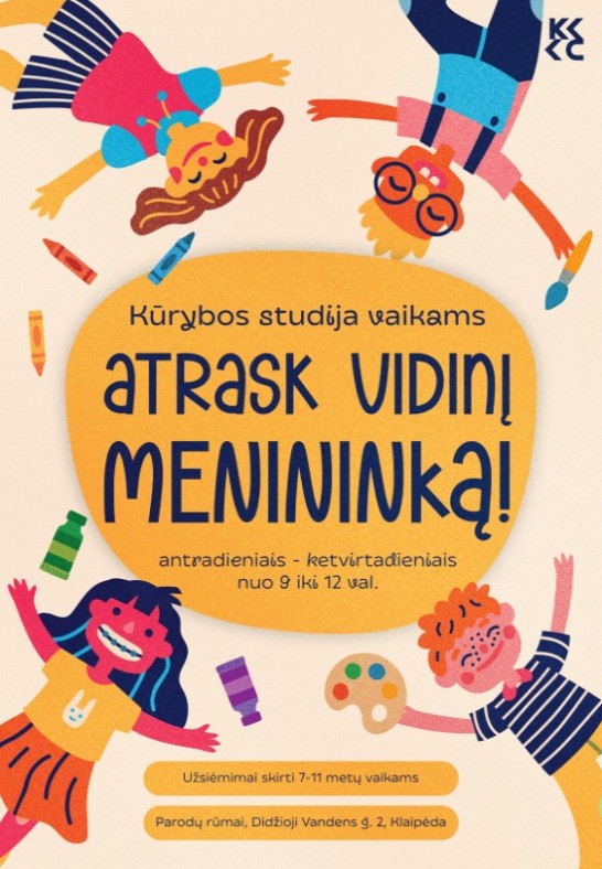 Kūrybos studija vaikams ''Atrask vidinį menininką!''