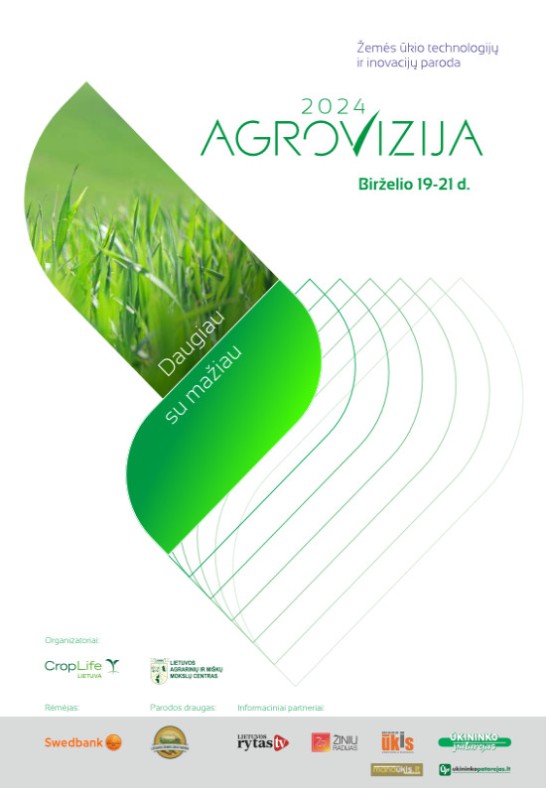 Žemės ūkio technologijų ir inovacijų paroda ''Agrovizija 2024'' | 3 dienų bilietas