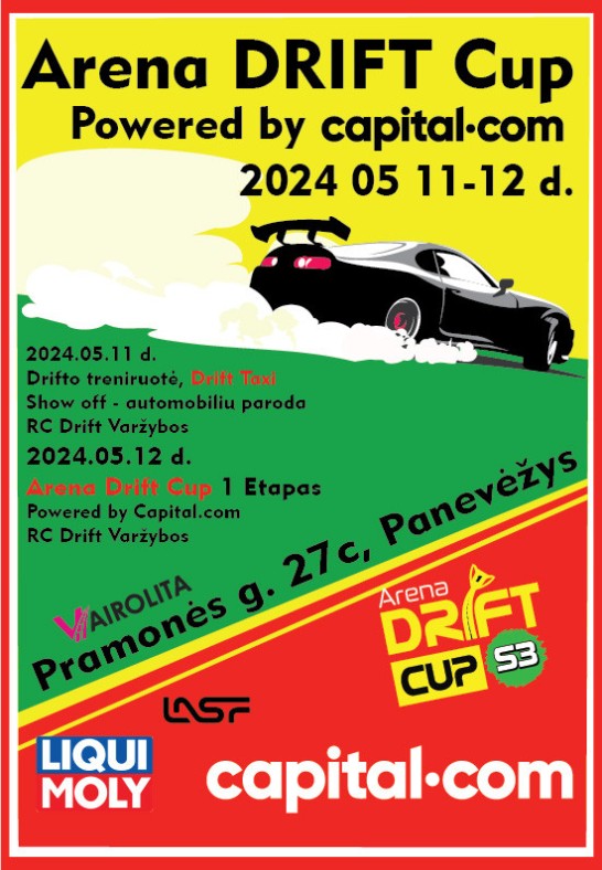 Arena Drift Cup powered by Capital.com 1 etapas / Panevėžys