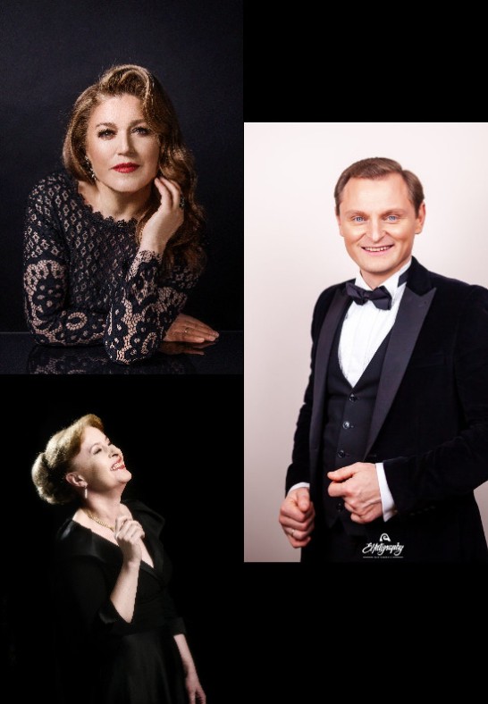 Liudas Mikalauskas (bosas), Vilija Kuprevičienė (sopranas), Aleksandra Žvirblytė (fortepijonas). "Vokalo žvaigždės"